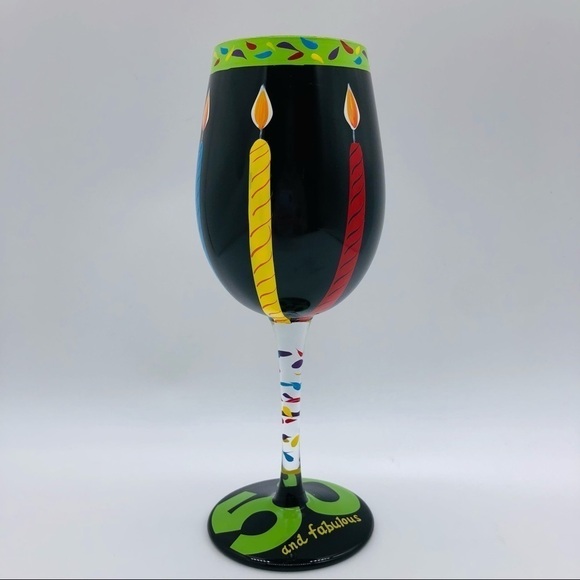 LOLITA 50TH BIRTHDAY 16 OUNCE WINE GLASS - Picture 4 of 11